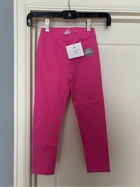 Hanna Andersson Bright Pink Girls' Classic Fit Leggings